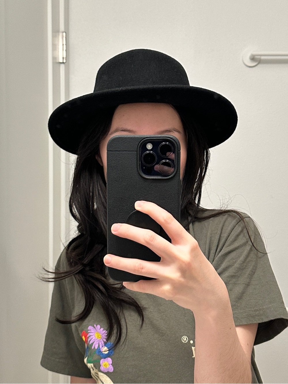 NWOT Ecote Black Wool Felt Hat